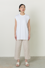 Load image into Gallery viewer, Bamboo Muscle Tee in White