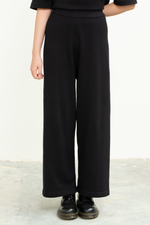 Load image into Gallery viewer, Knit Long Pants in Black