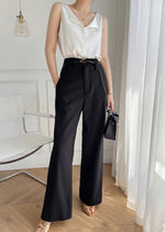 Load image into Gallery viewer, Casablanca Silk Split Top in White