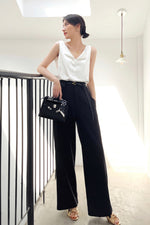 Load image into Gallery viewer, Casablanca Silk Split Top in White