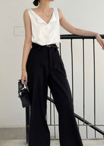 Load image into Gallery viewer, Casablanca Silk Split Top in White