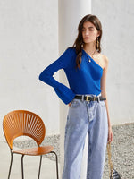 Load image into Gallery viewer, Nova Knit Toga Top- Royal Blue