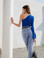 Load image into Gallery viewer, Nova Knit Toga Top- Royal Blue