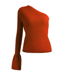 Load image into Gallery viewer, Nova Knit Toga Top- Brick Red