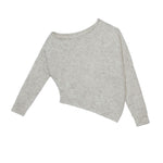 Load image into Gallery viewer, Asymmetric Off Shoulder Sweater in Grey