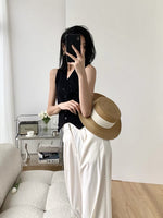 Load image into Gallery viewer, Button Vest Top- Black