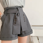 Load image into Gallery viewer, Suit Tailored Shorts in Grey