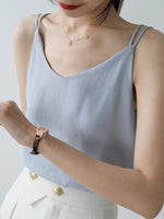 Load image into Gallery viewer, Criss Cross Back Camisole Top in Blue