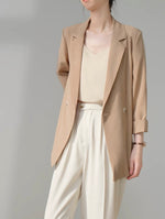 Load image into Gallery viewer, Relaxed Tailored Cami Top in Champagne