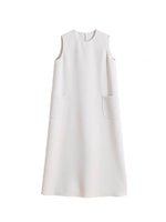 Load image into Gallery viewer, Relaxed Pocket Midi Dress in Beige
