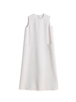 Load image into Gallery viewer, Relaxed Pocket Midi Dress in Beige