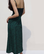 Load image into Gallery viewer, Paisley Printed Cami Midi Dress in Green