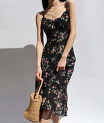 Load image into Gallery viewer, Genevieve Floral Tie Strap Dress