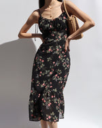 Load image into Gallery viewer, Genevieve Floral Tie Strap Dress