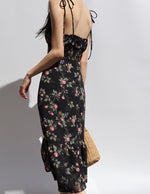 Load image into Gallery viewer, Genevieve Floral Tie Strap Dress