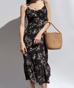 Load image into Gallery viewer, Genevieve Floral Tie Strap Dress
