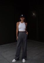 Load image into Gallery viewer, Greyfitti Tailored Wide Leg Trousers in Grey