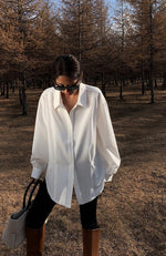 Load image into Gallery viewer, Capsule Oversized Dress Shirt in White