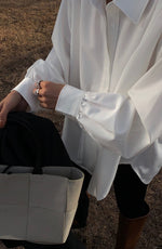 Load image into Gallery viewer, Capsule Oversized Dress Shirt in White