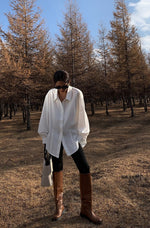 Load image into Gallery viewer, Capsule Oversized Dress Shirt in White