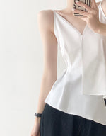 Load image into Gallery viewer, Hayett White Origami Cami Top