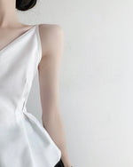 Load image into Gallery viewer, Hayett White Origami Cami Top