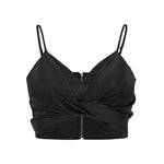 Load image into Gallery viewer, Pele Twist Bustier Camisole Top in Black