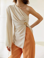 Load image into Gallery viewer, Anela Toga Resort Top in Beige