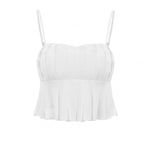 Load image into Gallery viewer, Naua Pleated Camisole Top in White