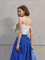 Load image into Gallery viewer, Lei Oversized Bow Cami Top in White