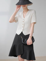 Load image into Gallery viewer, Linen Button Suit Top