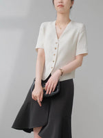 Load image into Gallery viewer, Linen Button Suit Top