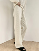 Load image into Gallery viewer, High Waist Wide Leg Ribbed Pants