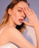 Load image into Gallery viewer, Rose Gold Plated Stackable Rings- Set of 4