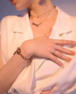 Load image into Gallery viewer, Rose Gold Plated Stackable Rings- Set of 4