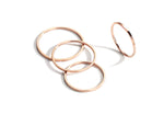 Load image into Gallery viewer, Rose Gold Plated Stackable Rings- Set of 4