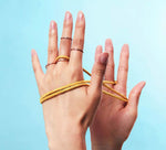 Load image into Gallery viewer, Rose Gold Plated Stackable Rings- Set of 4