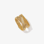 Load image into Gallery viewer, Gold Plated Weave Double Wrap Ring