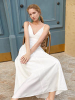 Load image into Gallery viewer, Lois Cami Maxi Dress in White