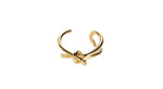 Load image into Gallery viewer, Gold Plated Knotted Open Ring