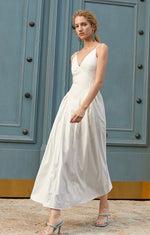 Load image into Gallery viewer, Lois Cami Maxi Dress in White