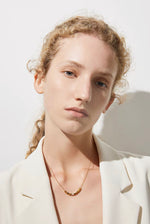 Load image into Gallery viewer, Gold Plated Cube Chain Necklace