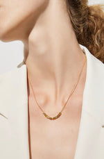 Load image into Gallery viewer, Gold Plated Cube Chain Necklace