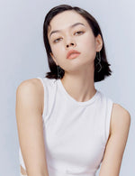 Load image into Gallery viewer, Silver Plated Swirl Thread Earrings