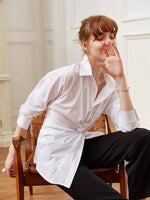 Load image into Gallery viewer, Gabbie Twist Shirt - White