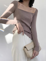 Load image into Gallery viewer, Angular Knit Top - Latte