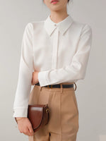 Load image into Gallery viewer, Collar Button Placket Shirt in White
