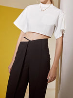 Load image into Gallery viewer, Leigh Cutout Tailored Trousers- Black