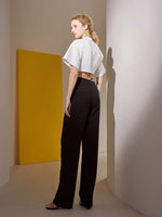 Load image into Gallery viewer, Leigh Cutout Tailored Trousers- Black