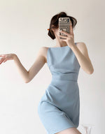 Load image into Gallery viewer, Norfie Cami Mini Dress in Blue